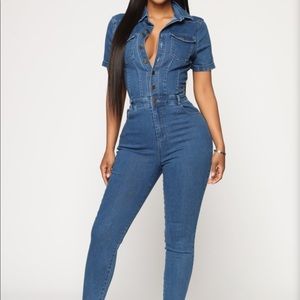 Denim jumpsuit